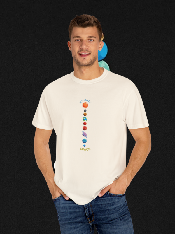 Futuristic Space Graphic T-Shirt – Unisex Cotton Tee